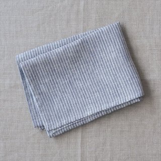 Fog Linen Work（フォグリネンワーク）リネンキッチンクロス（普通地）グレー/ホワイトストライプ