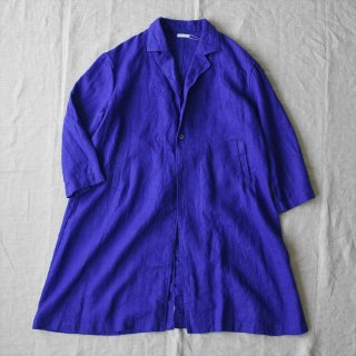 【20%OFF】Fog Linen Work（フォグリネンワーク）リネンコート「ヒナ」イリス（厚地リネン）