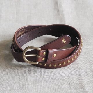 Jacou（ジャコウ）STUDDED BOW BUCKLE BELT ダークブラウン