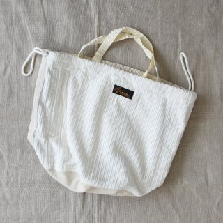Napron（ナプロン）CORDUROY PATIENTS BAG アイボリー・ミックス（コーデュロイ）13L（Mサイズ）