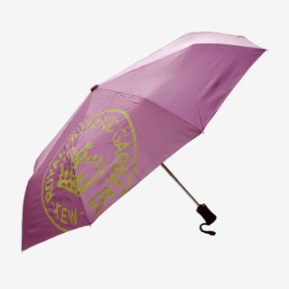 【30%OFF】イギリスKew Royal Botanic Gardens（キュー王立植物園/キューガーデン）折りたたみみ傘 パープル