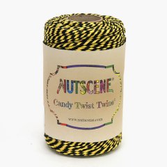 イギリスNutscene（ナッツシーン）キャンディーツイスト（コットン）ブラック/イエロー